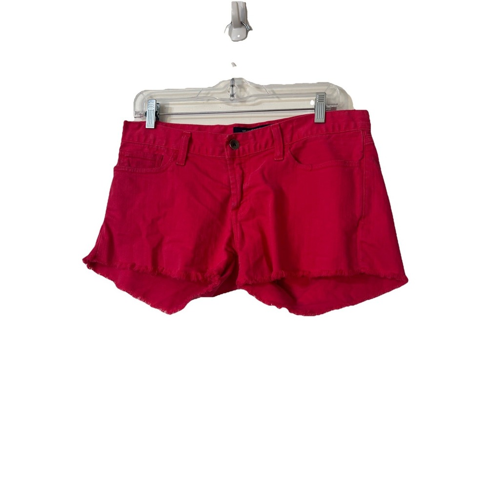 Lucky Brand Riley cut-off shorts red/pink jean‎ shorts size 4/27